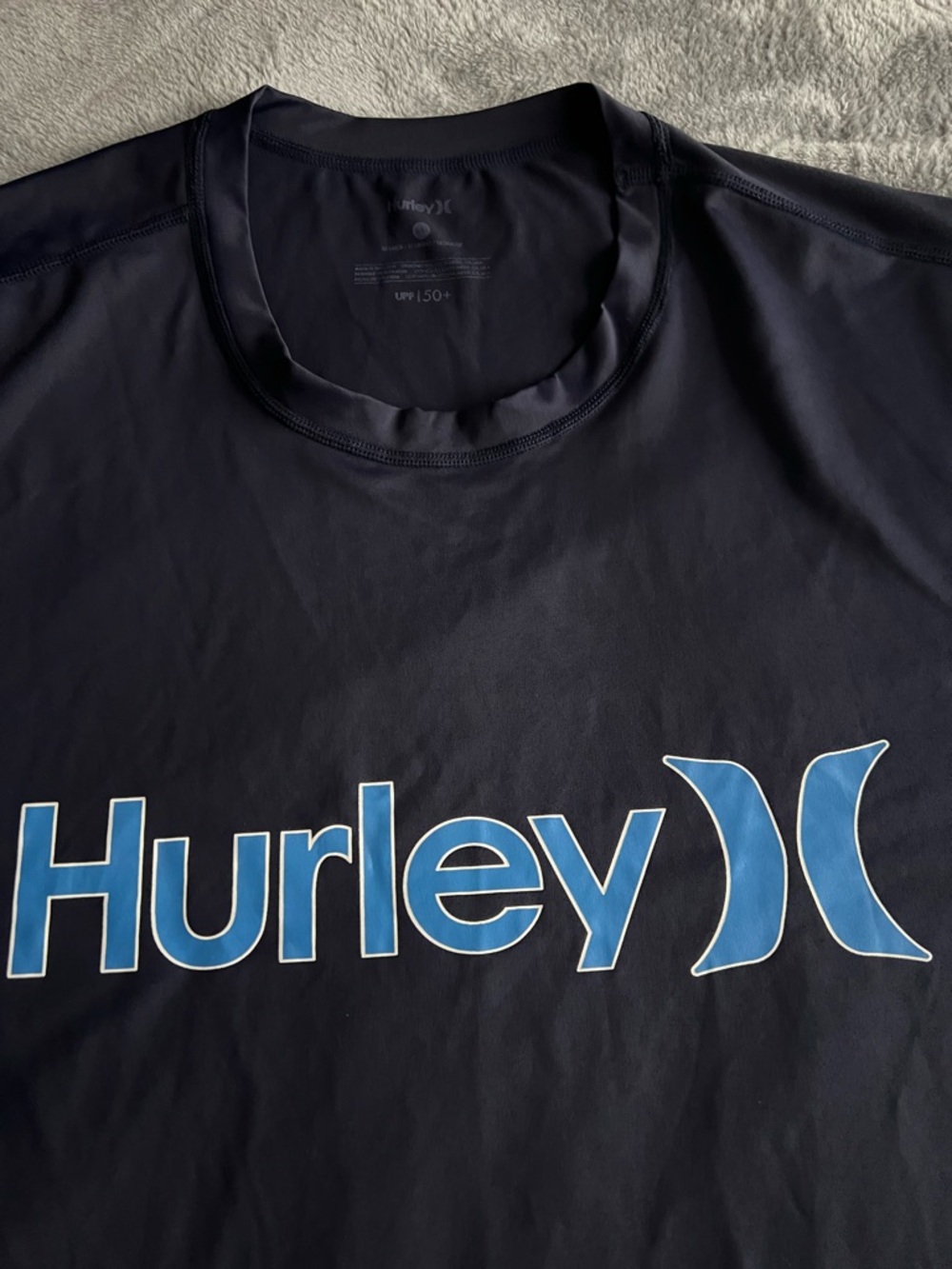 Hurley Navy SPF 50 Rash guard Logo Tee